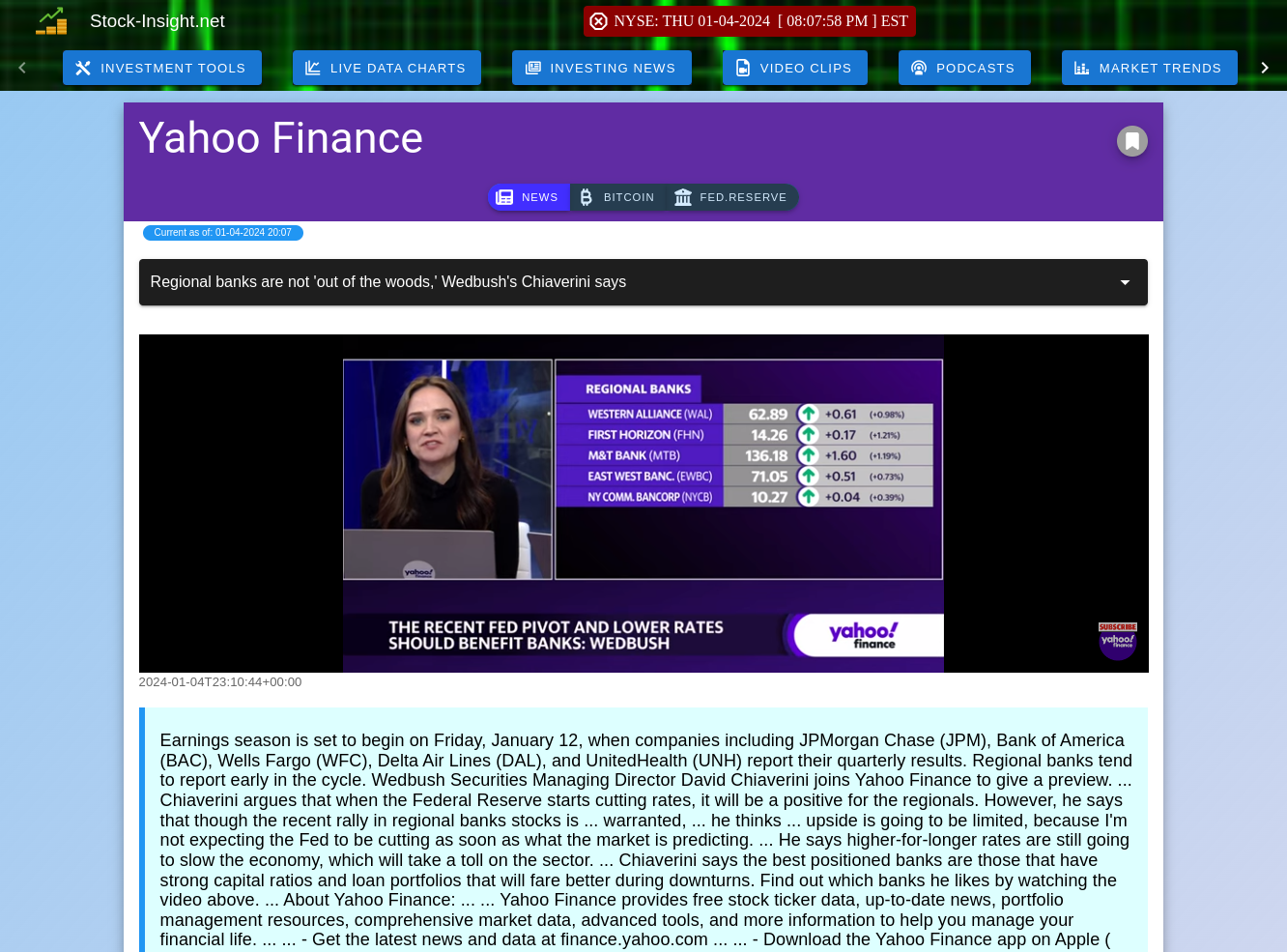 Latest Stock Market News From Yahoo Finance Latest Yahoo Finance Market News