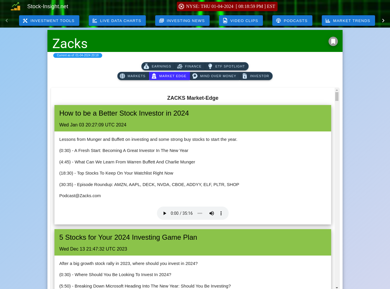 Latest Stock Market News Podcasts From Zacks Latest Podcasts from Zacks